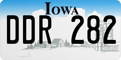 IA license plate DDR282