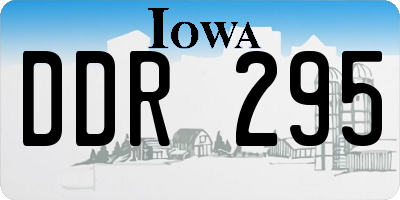 IA license plate DDR295