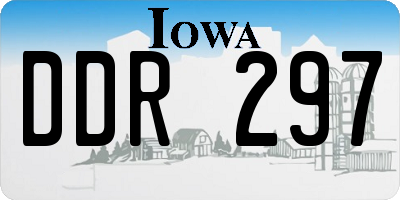 IA license plate DDR297