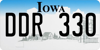 IA license plate DDR330