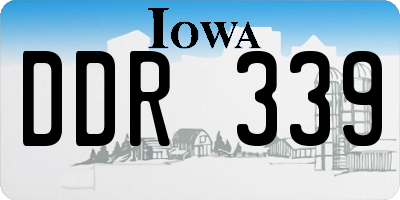 IA license plate DDR339