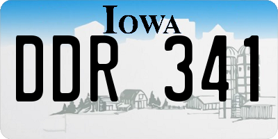 IA license plate DDR341