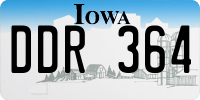 IA license plate DDR364