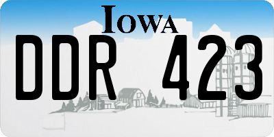 IA license plate DDR423