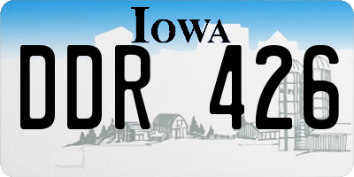 IA license plate DDR426