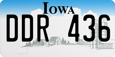 IA license plate DDR436