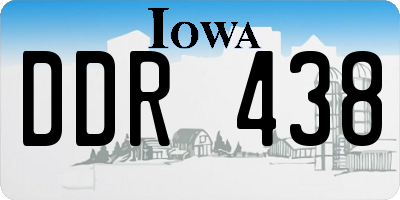 IA license plate DDR438