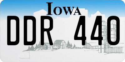 IA license plate DDR440