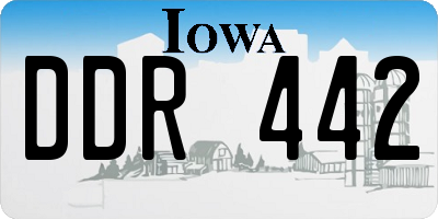 IA license plate DDR442
