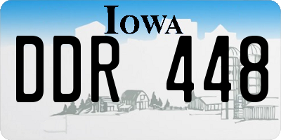 IA license plate DDR448
