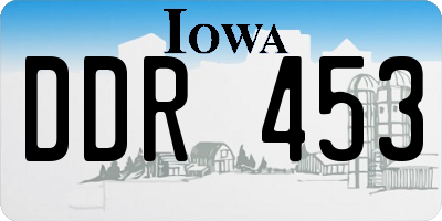 IA license plate DDR453