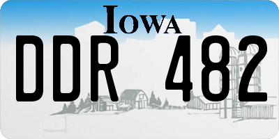 IA license plate DDR482