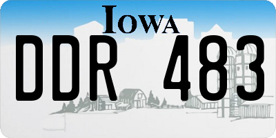IA license plate DDR483
