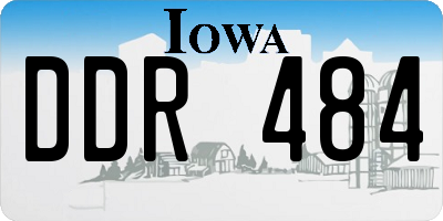 IA license plate DDR484