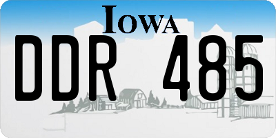IA license plate DDR485