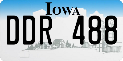 IA license plate DDR488