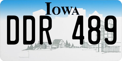 IA license plate DDR489