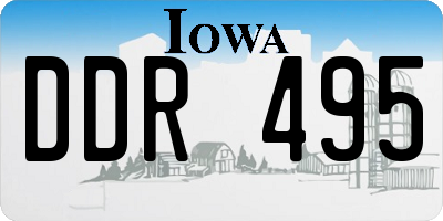 IA license plate DDR495