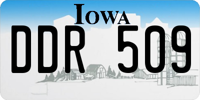 IA license plate DDR509
