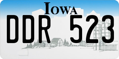 IA license plate DDR523