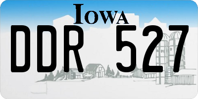 IA license plate DDR527