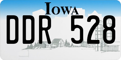 IA license plate DDR528