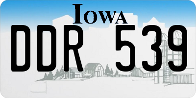 IA license plate DDR539