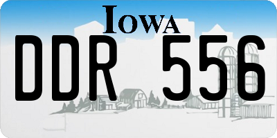 IA license plate DDR556