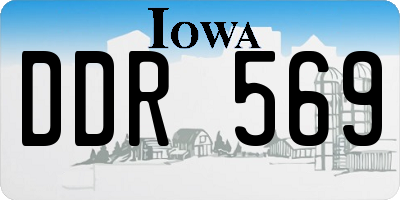 IA license plate DDR569