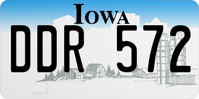 IA license plate DDR572