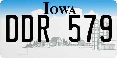 IA license plate DDR579