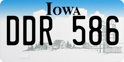 IA license plate DDR586
