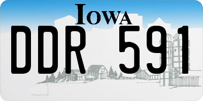 IA license plate DDR591