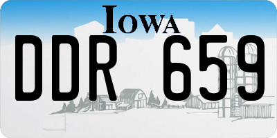 IA license plate DDR659