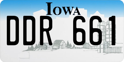 IA license plate DDR661