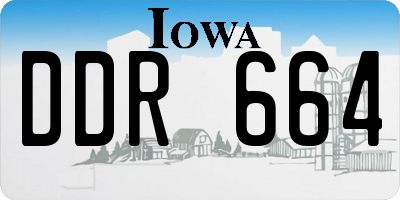 IA license plate DDR664