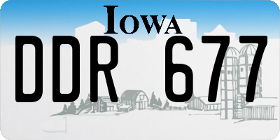 IA license plate DDR677