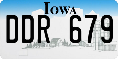 IA license plate DDR679