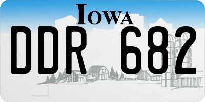 IA license plate DDR682