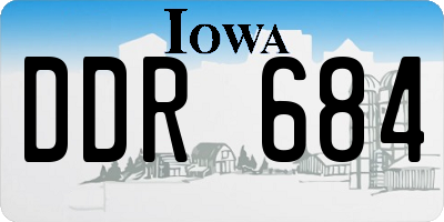 IA license plate DDR684
