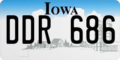 IA license plate DDR686