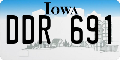 IA license plate DDR691