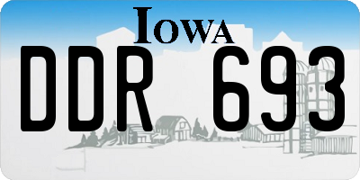 IA license plate DDR693