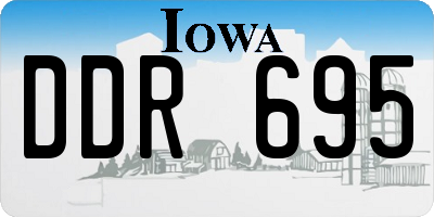 IA license plate DDR695