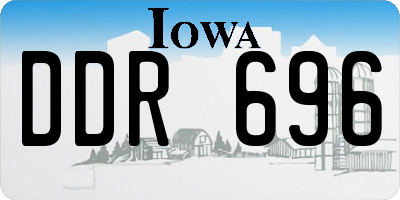IA license plate DDR696