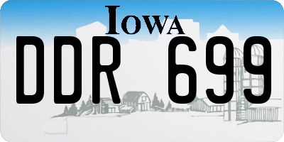 IA license plate DDR699