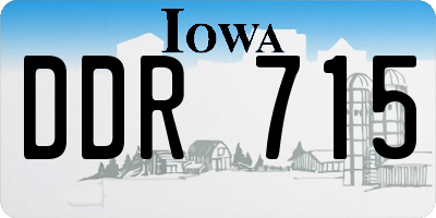 IA license plate DDR715
