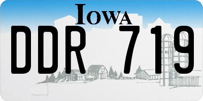 IA license plate DDR719