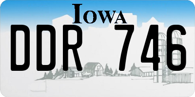 IA license plate DDR746