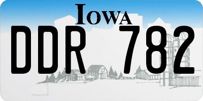 IA license plate DDR782